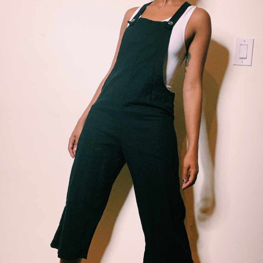 Culotte Black Overalls.